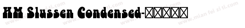 HM Slussen Condensed字体转换